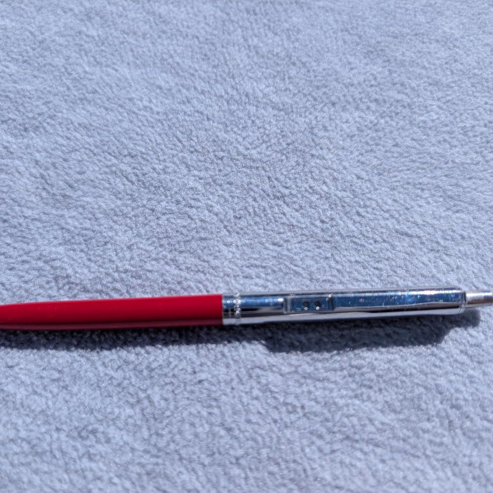 Paper Mate Double Heart Ballpoint Pen with Red And Chrome Barrel - Stationery